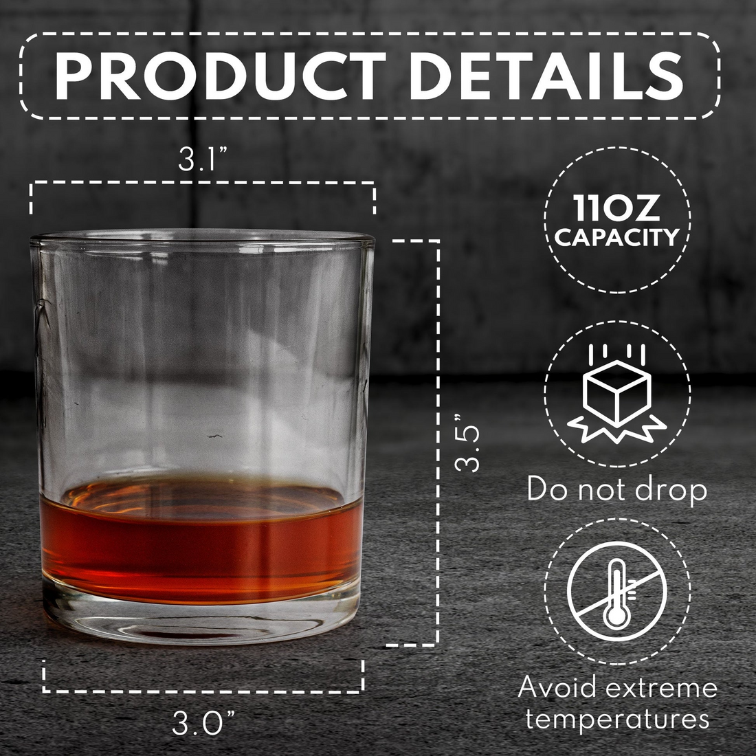 Custom Photo To Dad From The Reasons You Drink whiskey glass, alternate view 5
