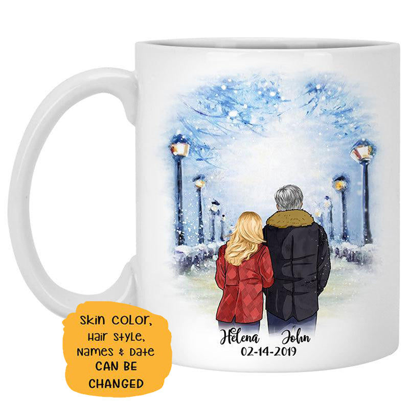 Personalized To My Boyfriend Promise Encourage Couple mug, alternate view 2