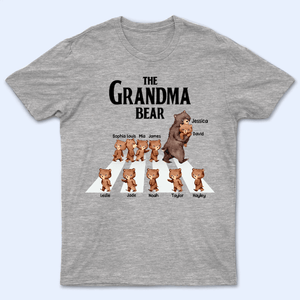 The Grandma Bear Custom Grandkids' Names - Personalized T Shirt - Birthday, Loving Gift for Grandma/Nana/Mimi, Mom, Wife, Grandparent - Suzitee Store