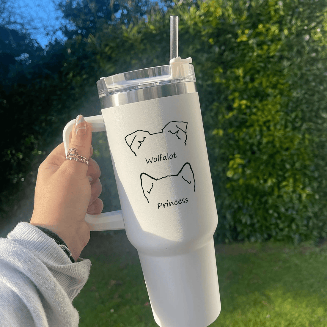 Personalized 40oz Tumbler With Handle, alternate view 3
