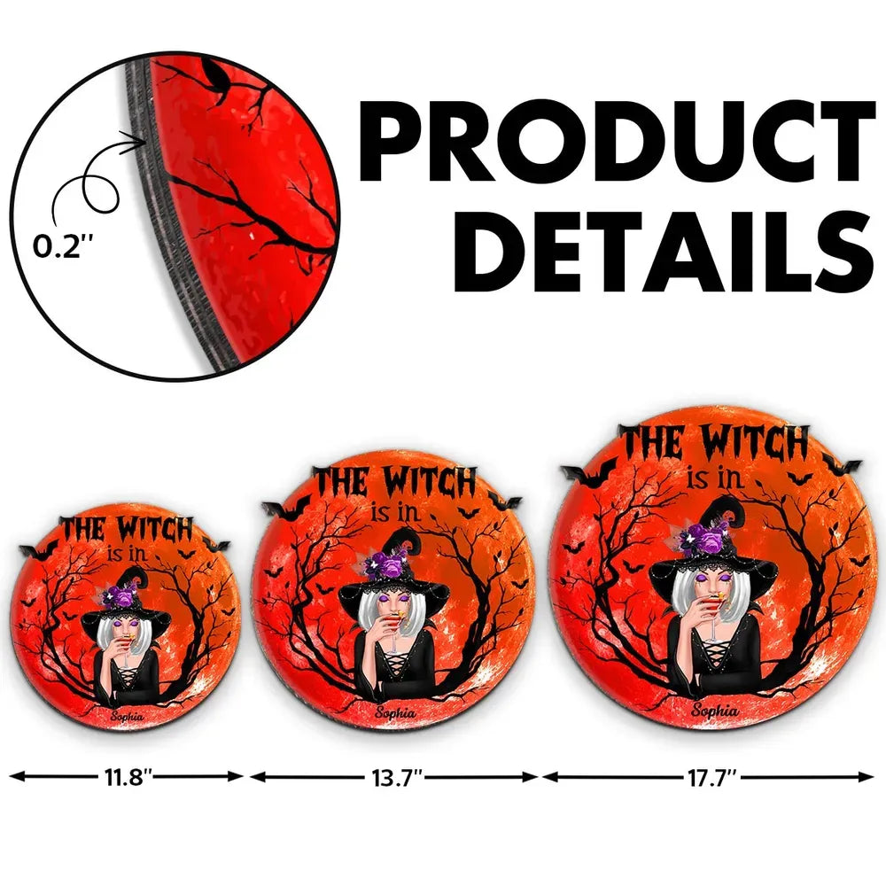 Personalized The Witch Is In wood sign, alternate view 7