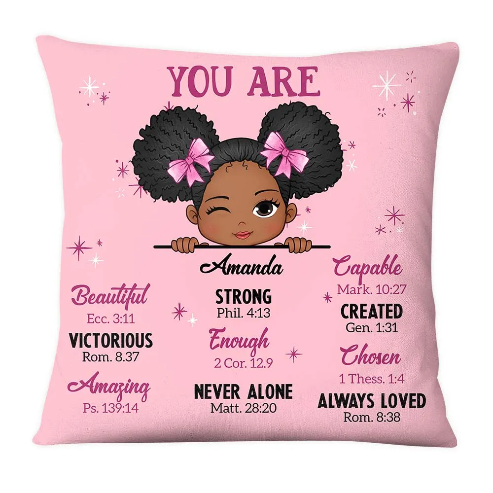 You Are Bible Verses - Personalized Custom Pillow - Gift For Grandson, Granddaughter, Son, Daughter