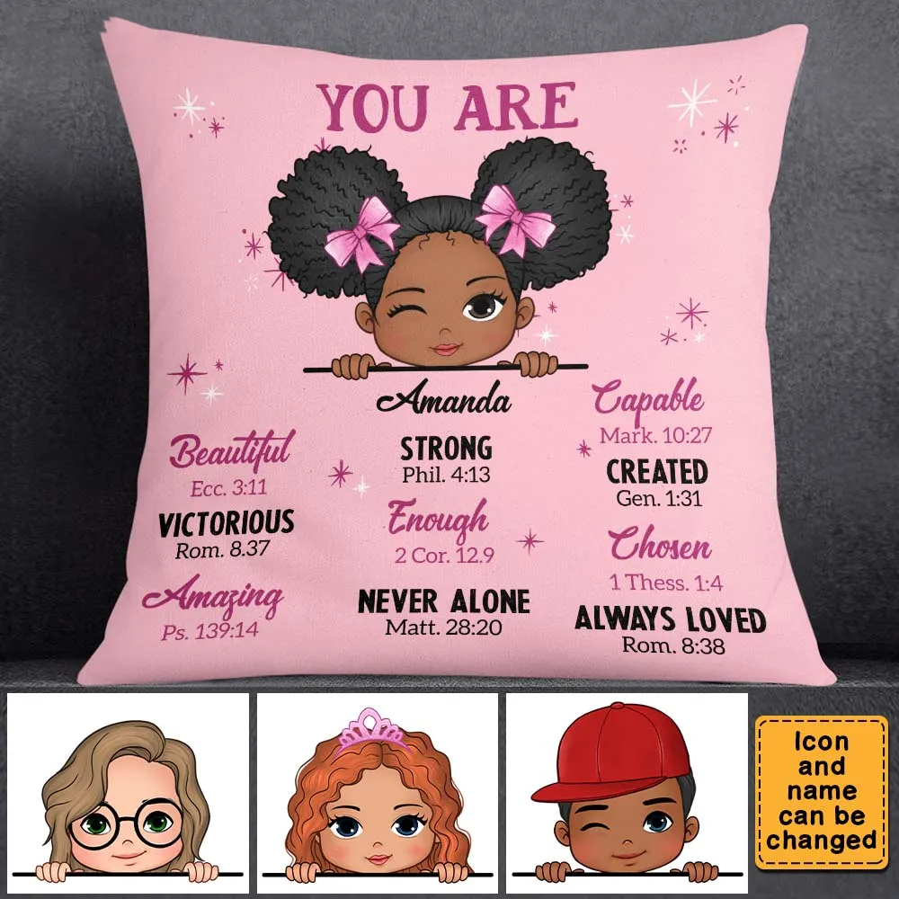 You Are Bible Verses - Personalized Custom Pillow - Gift For Grandson, Granddaughter, Son, Daughter 商品缩略图