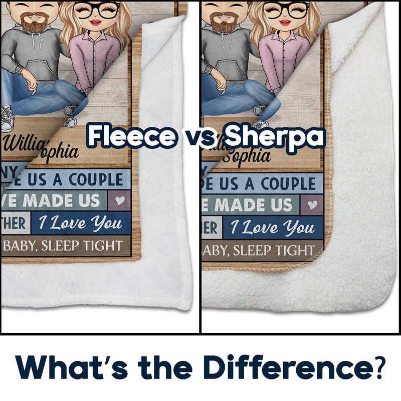 You Are My Love I Married You - Couple Personalized Custom Blanket - Gifr For Husband, Wife | Anniversary, Valentine, Engagement