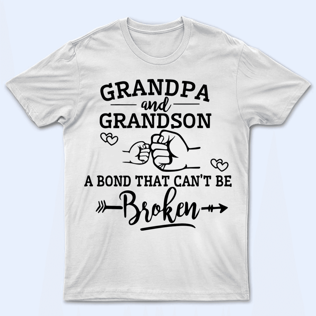 A Bond That Can&#39;t Be Broken - Personalized Custom T Shirt - Gift for Grandpa/Grandma, Mom, Dad, Grandparent - Suzitee Store