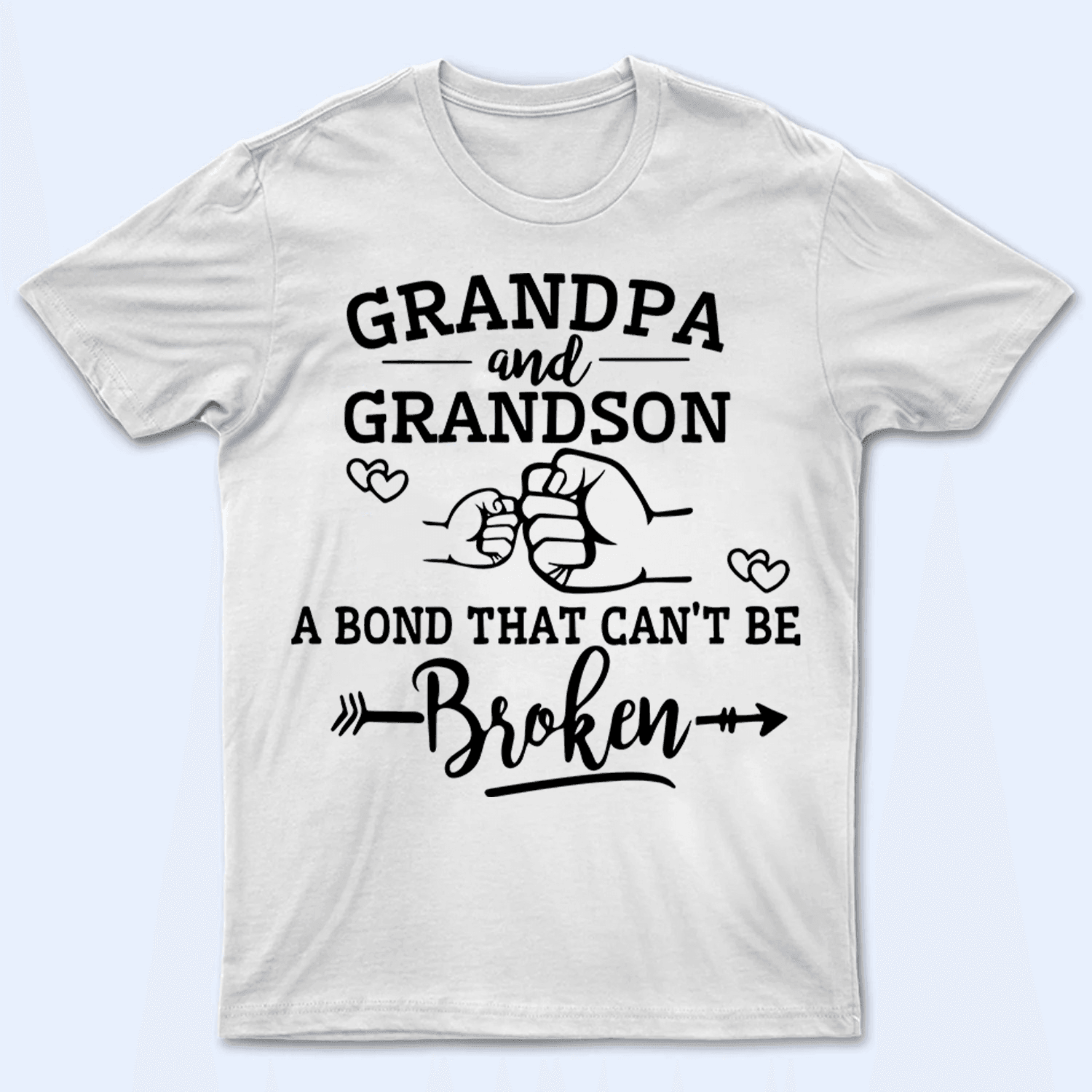A Bond That Can't Be Broken - Personalized Custom T Shirt - Gift for Grandpa/Grandma, Mom, Dad, Grandparent - Suzitee Store