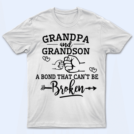 A Bond That Can't Be Broken - Personalized Custom T Shirt - Gift for Grandpa/Grandma, Mom, Dad, Grandparent - Suzitee Store
