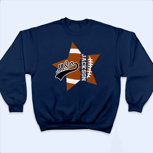 All Stars Sports Retro Distressed Design - Personalized Custom T Shirt - Birthday, Loving, Funny Gift for Grandfather/Dad/Father, Husband, Grandparent - Suzitee Store