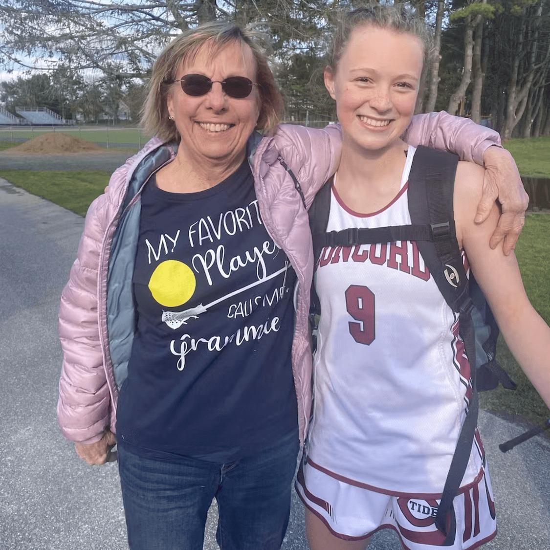 My Favorite Player Calls Me Grandma - Personalized Custom T Shirt - Birthday, Loving, Funny Gift for Grandma/Nana/Mimi, Mom, Wife, Grandparent 4