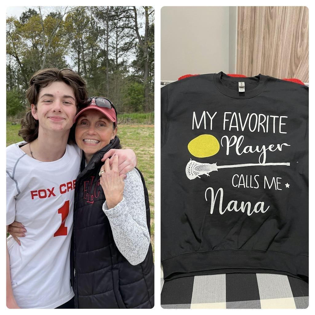 My Favorite Player Calls Me Grandma - Personalized Custom T Shirt - Birthday, Loving, Funny Gift for Grandma/Nana/Mimi, Mom, Wife, Grandparent 6