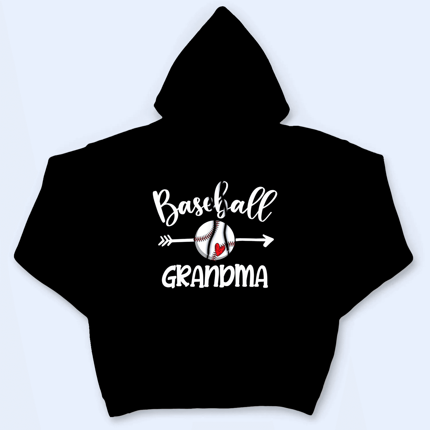 Baseball Grandma Heart - Personalized Custom T Shirt - Birthday, Loving, Funny Gift for Grandma/Nana/Mimi, Mom, Wife, Grandparent - Suzitee Store
