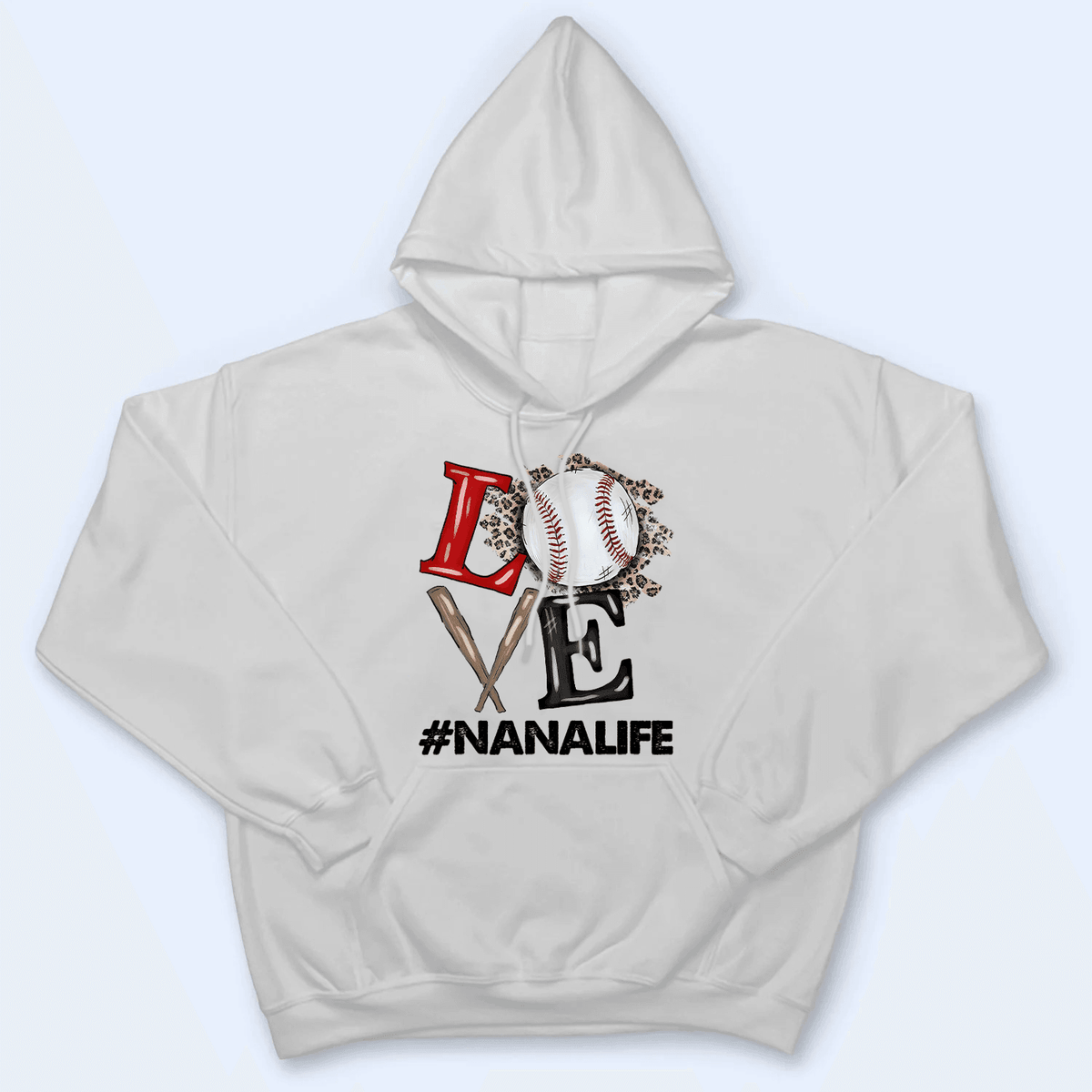 Baseball/Softball Fan LOVE - Personalized Custom T Shirt - Gift for Grandma/Nana/Mimi, Mom, Wife, Grandparent - Suzitee Store