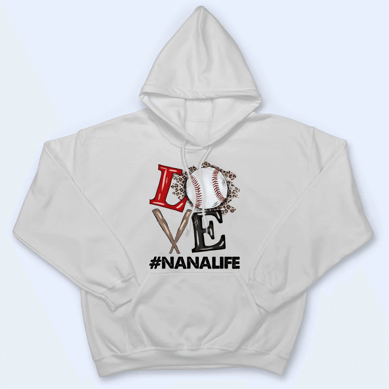 Baseball/Softball Fan LOVE - Personalized Custom T Shirt - Gift for Grandma/Nana/Mimi, Mom, Wife, Grandparent - Suzitee Store