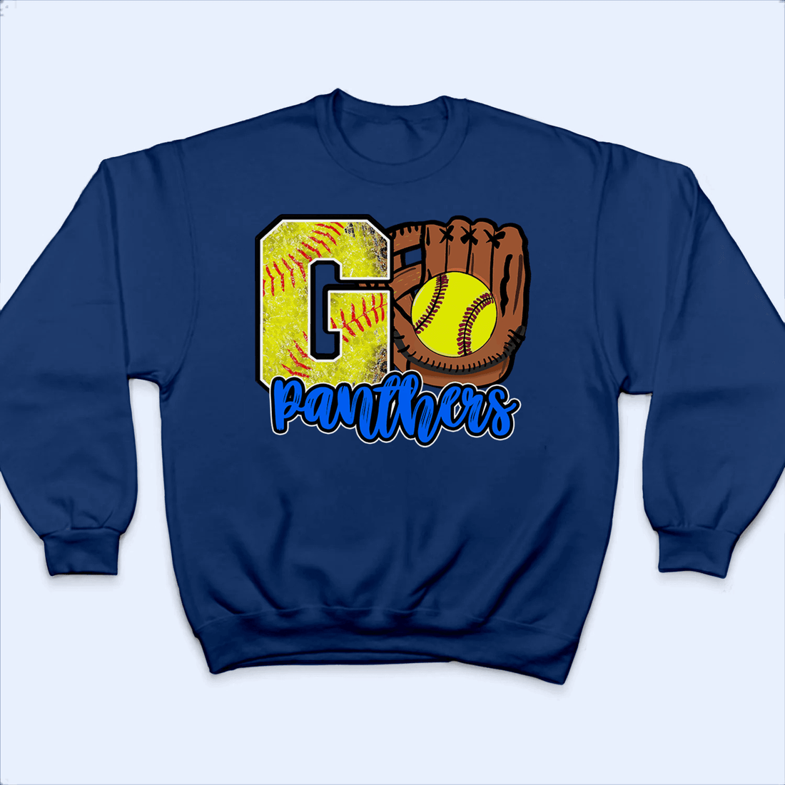 Personalized Baseball/Softball GoGo School Spirits Design t-shirt, alternate view 2