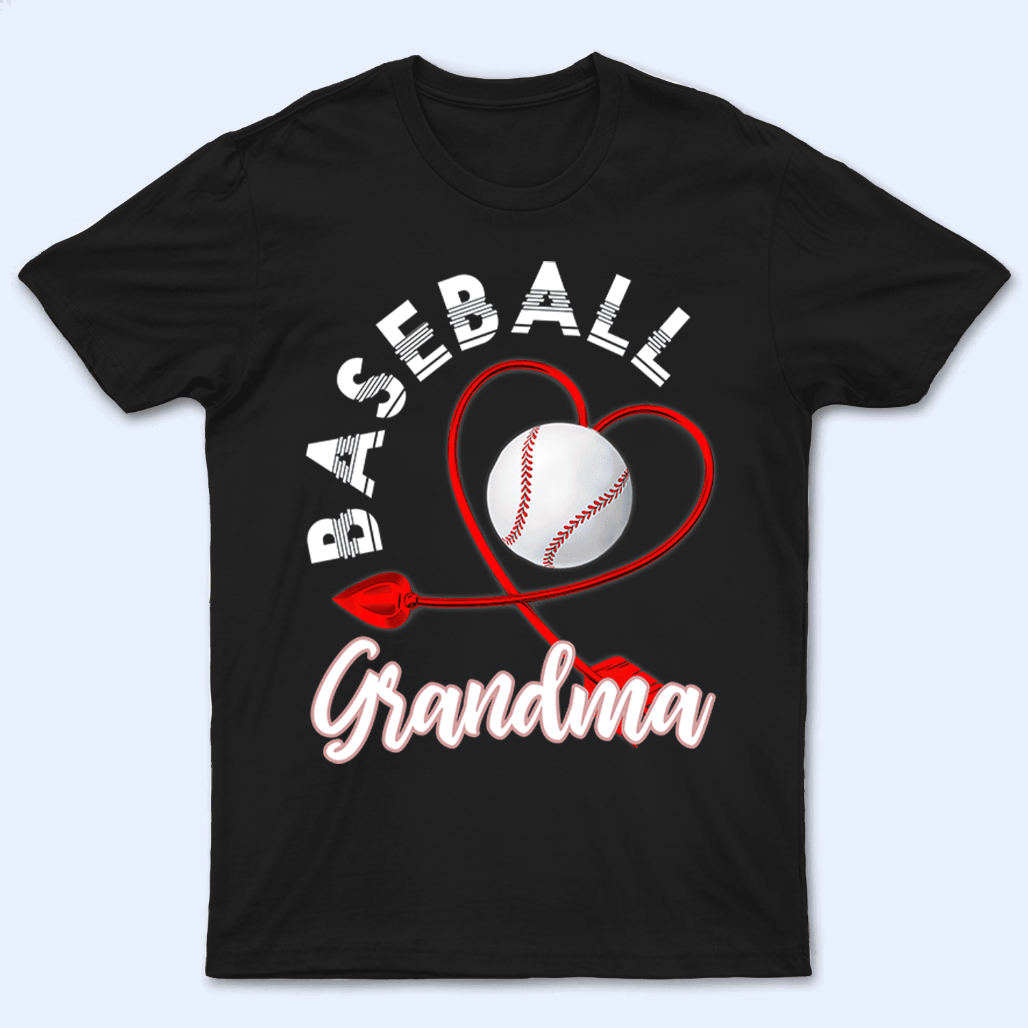 Baseball/Softball Grandma - Personalized Custom T Shirt - Birthday, Loving, Funny Gift for Grandma/Nana/Mimi, Mom, Wife, Grandparent - Suzitee Store