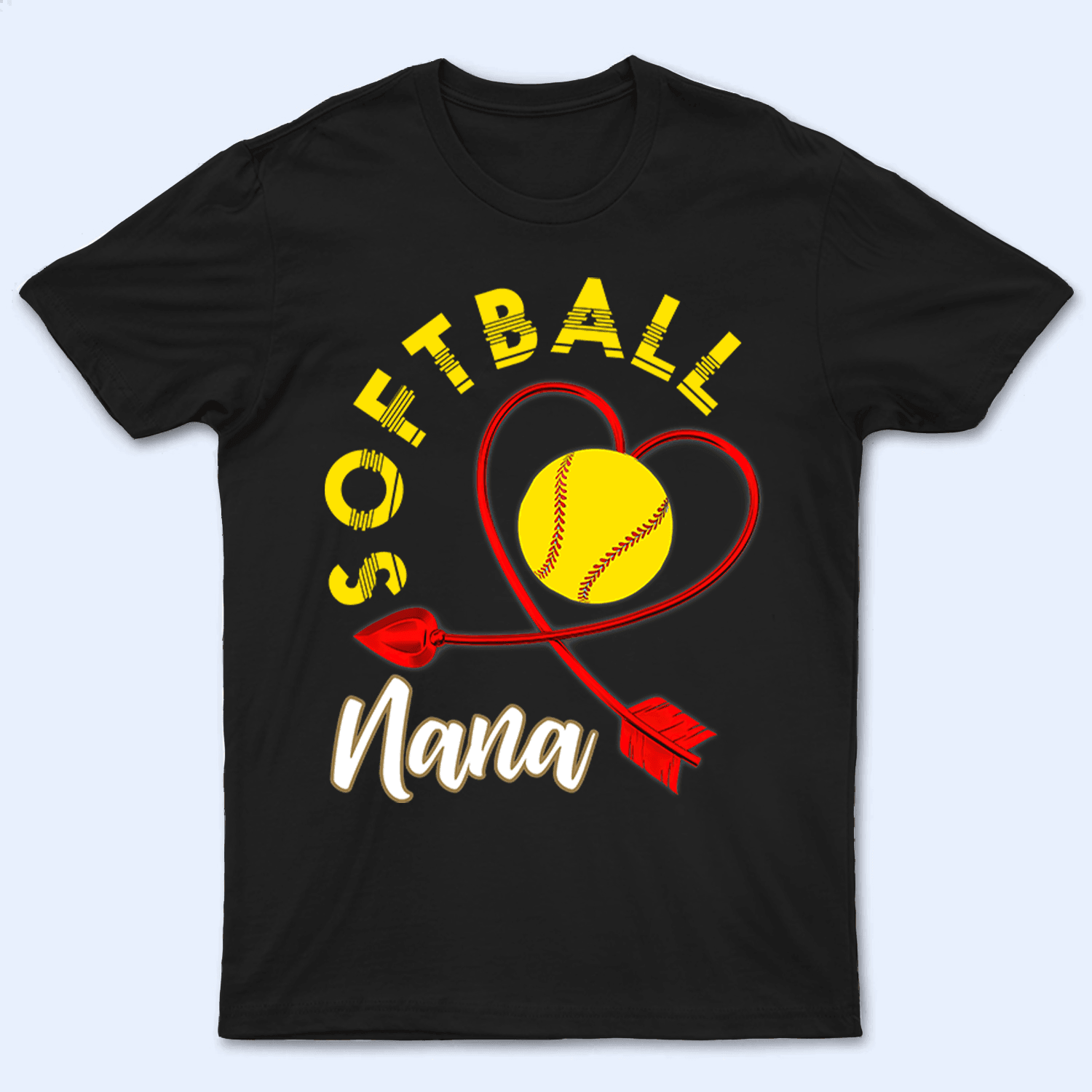 Baseball/Softball Grandma - Personalized Custom T Shirt - Birthday, Loving, Funny Gift for Grandma/Nana/Mimi, Mom, Wife, Grandparent - Suzitee Store