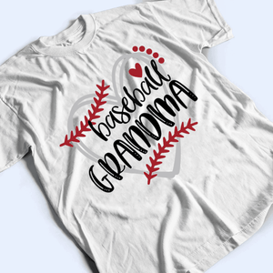 Baseball/Softball/TBall Grandma - Personalized Custom T Shirt - Gift for Grandma/Nana/Mimi, Mom, Wife, Grandparent - Suzitee Store