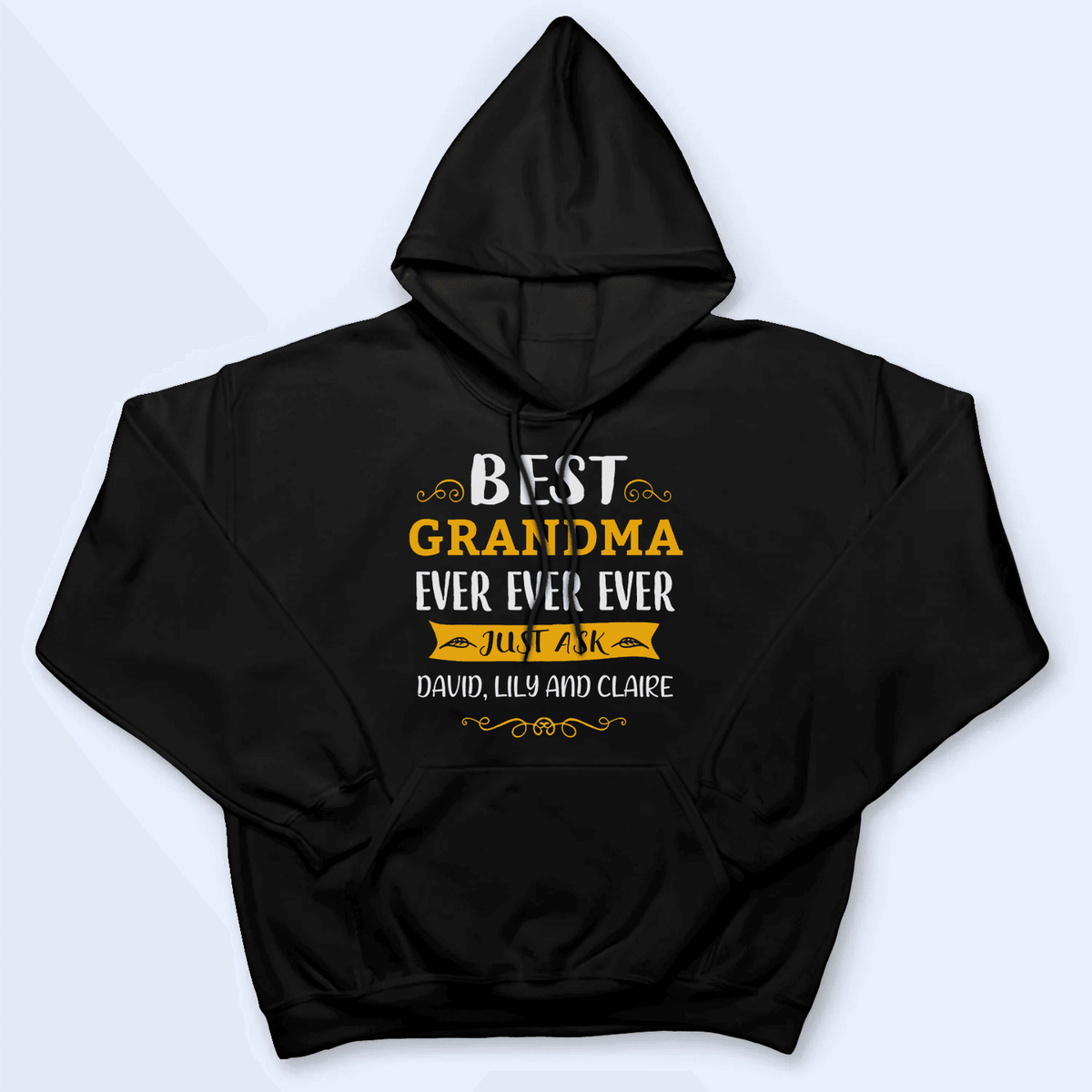 Best Grandma Ever Just Ask My Kids - Personalized Custom T Shirt - Birthday, Loving, Funny Gift for Grandma/Nana/Mimi, Mom, Wife, Grandparent - Suzitee Store
