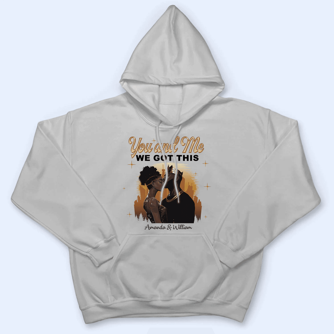 Custom Photo Black African Couple t-shirt, alternate view 6