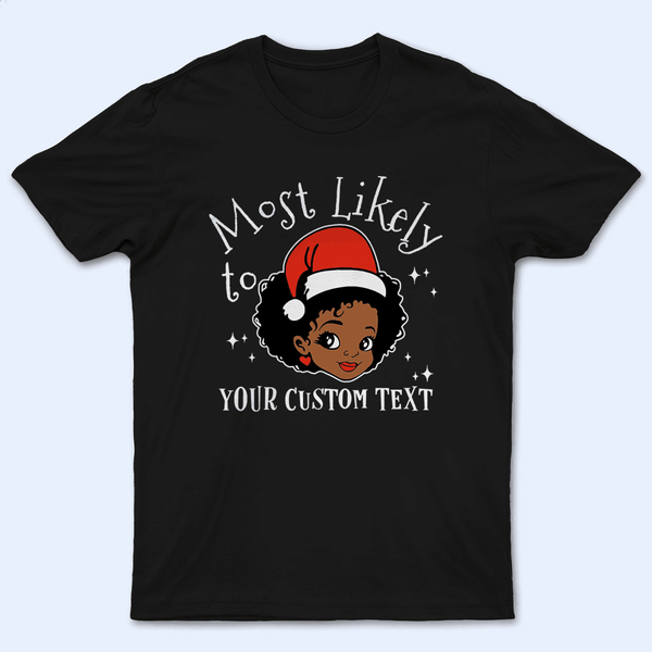 Black Santa Melanin Christmas - Personalized Custom Youth T Shirt - Funny Gift for Black Family, Black Women, Black Men, African American Gifts