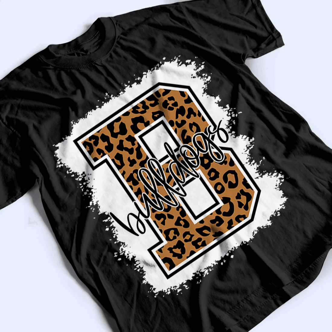 Personalized Bleached Leopard School Mascot t-shirt, alternate view 4