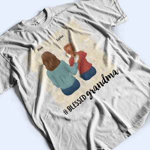 Blessed Grandma - Personalized Custom T Shirt - Birthday, Loving, Funny Gift for Grandma/Nana/Mimi, Mom, Wife, Grandparent - Suzitee Store