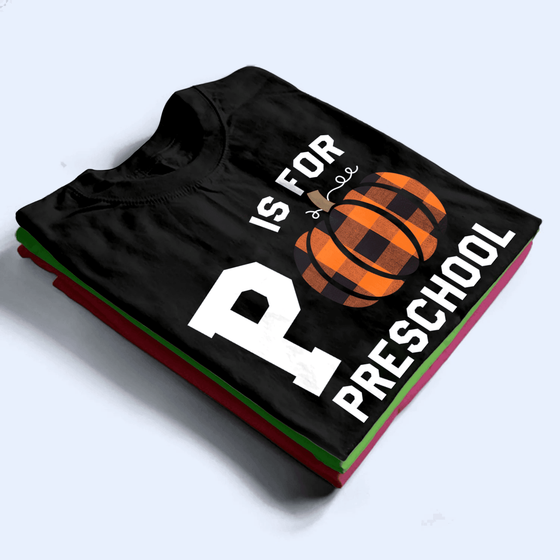 Personalized Capital Letter For Teacher Pumpkin t-shirt, alternate view 2
