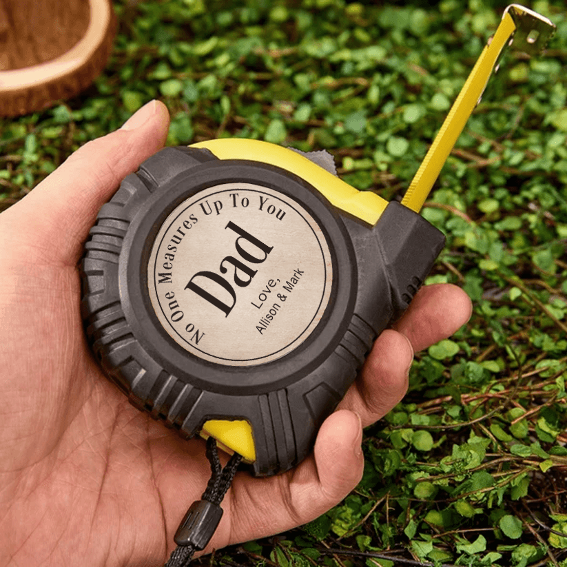 No One Measures Up To You - Family Personalized Custom Tape Measure - Father's Day, Birthday Gift For Dad, Grandpa