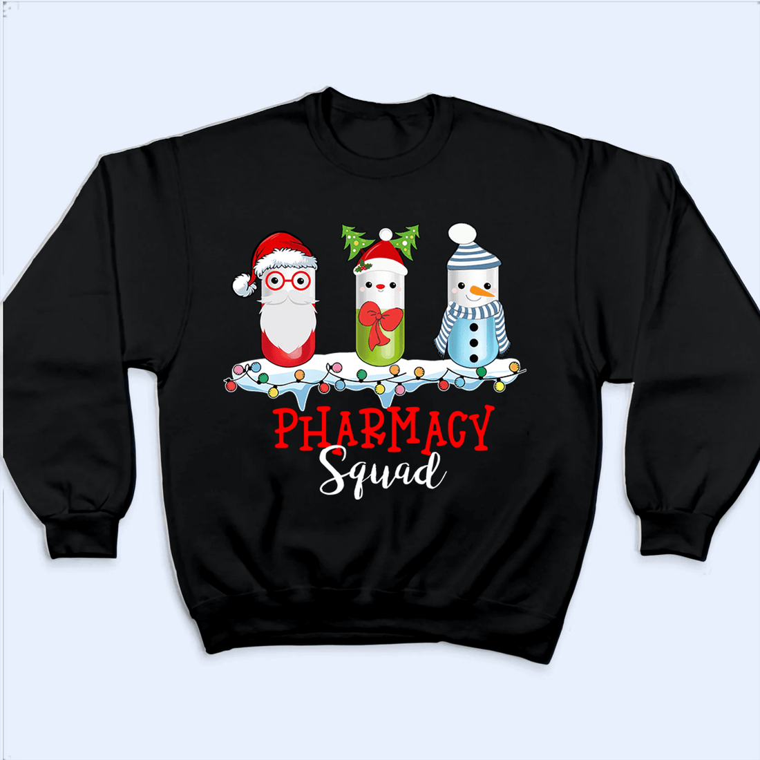 Personalized Christmas Pills Squad t-shirt, alternate view 4