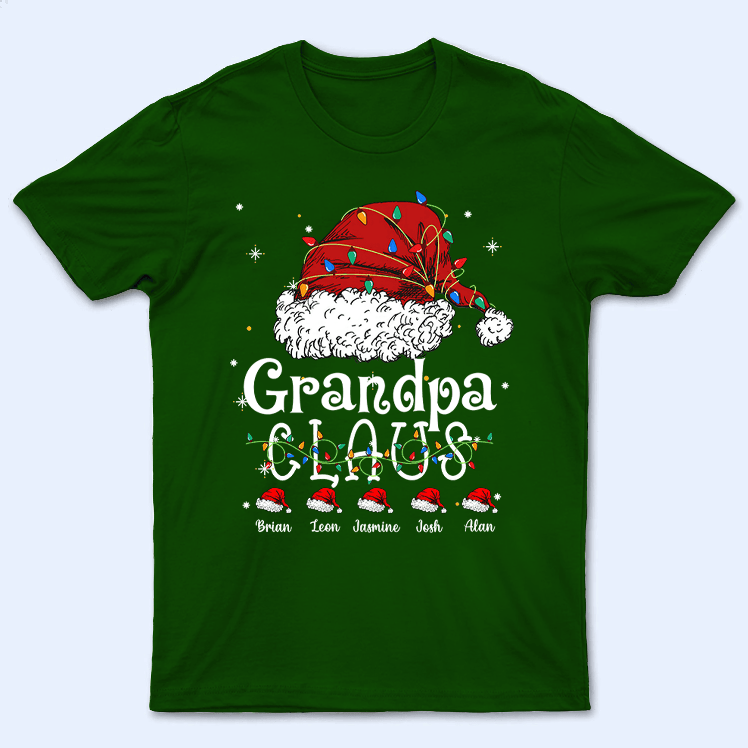 Claus Funny Family Christmas - Personalized Custom T Shirt - Birthday, Loving, Funny Gift for Grandma/Nana/Mimi, Mom, Wife, Grandparent - Suzitee Store