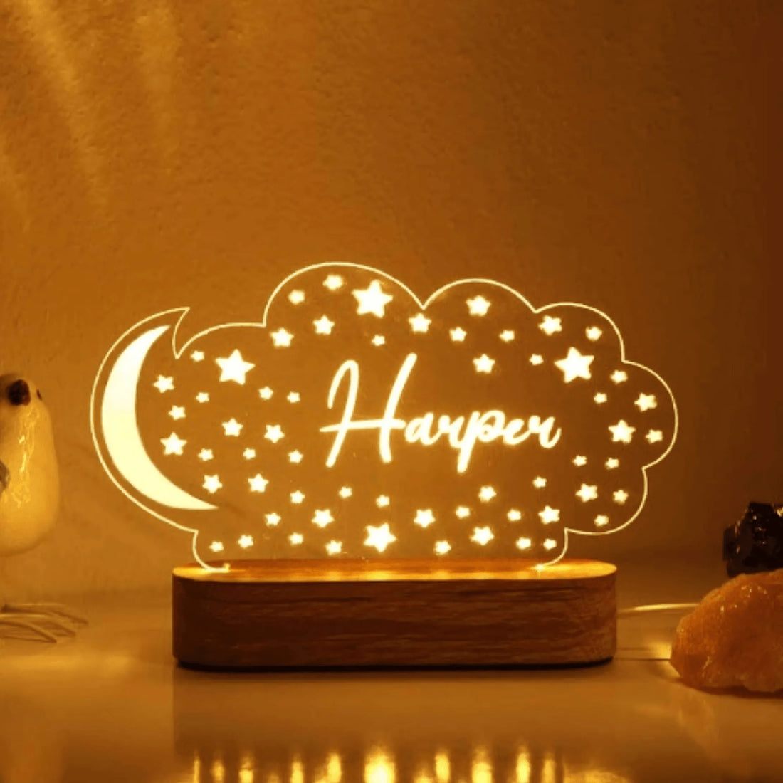 Custom Gifts for Son, Grandson, Boys - Personalized Dinosaur Night Light - Birthday Gift for Kids, Children, Grandchildren, Little Boys | Bedroom