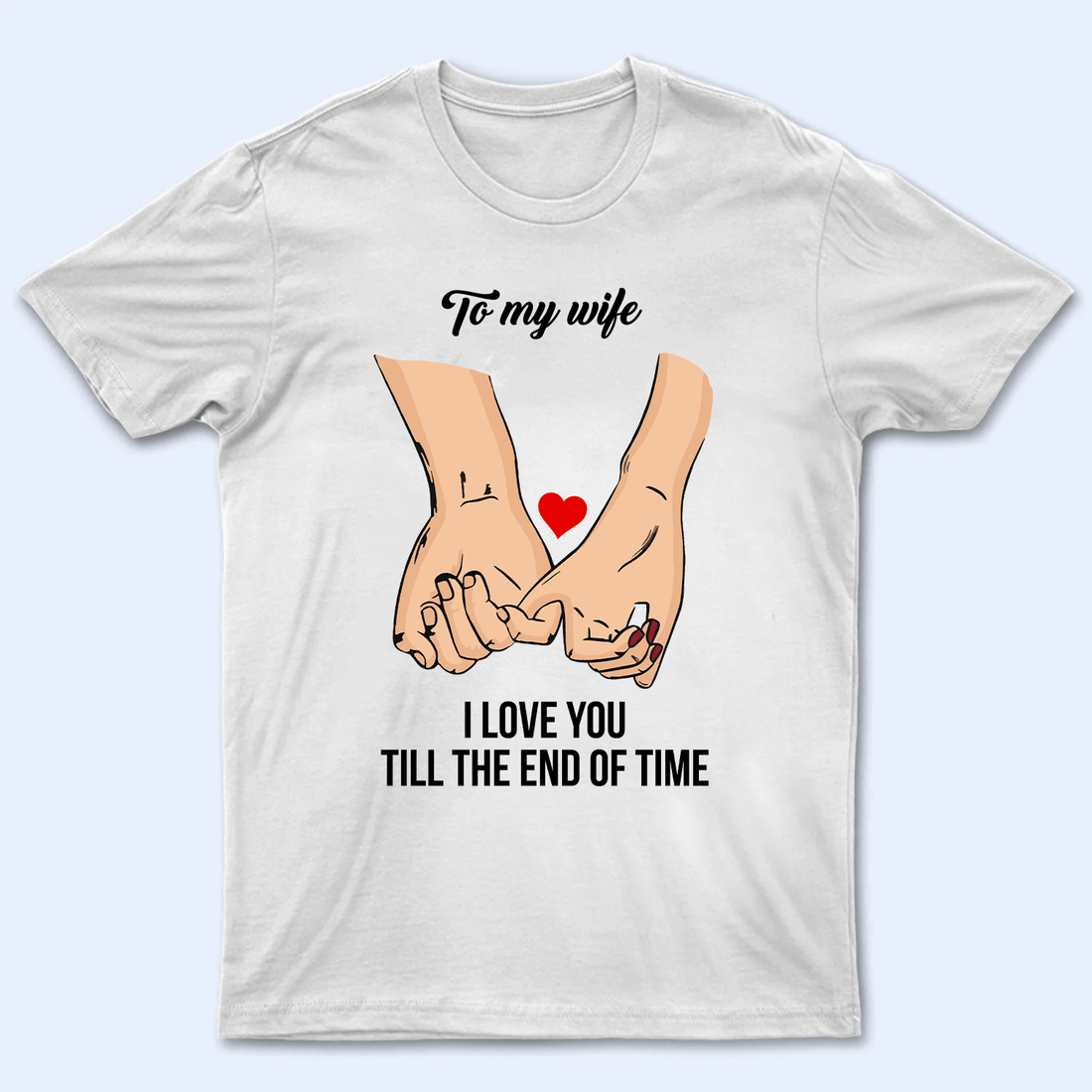 Couple Hand personalized t-shirt, alternate view 2