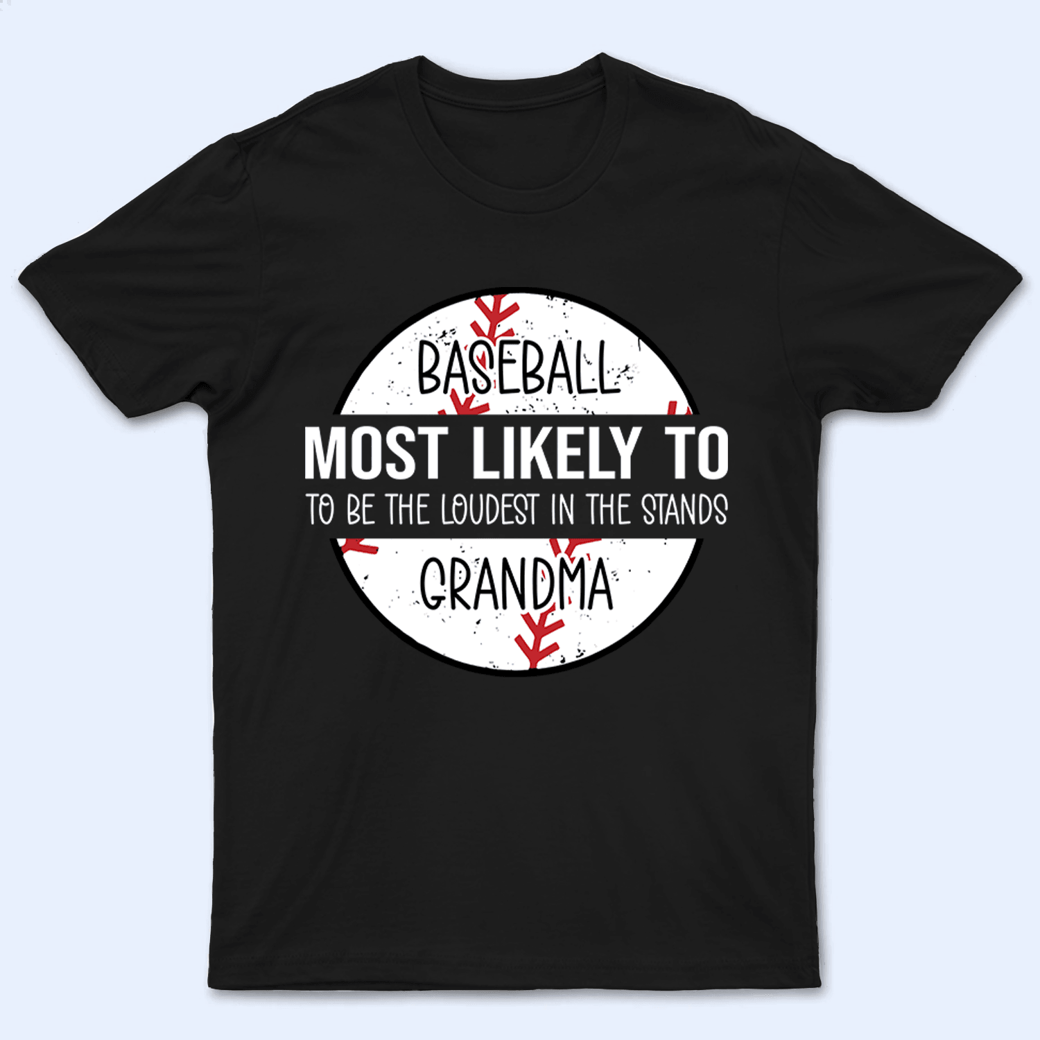 Cute Leopard Hearts Baseball/Softball - Personalized Custom T Shirt - Gift for Grandma/Nana/Mimi, Mom, Wife, Grandparent - Suzitee Store