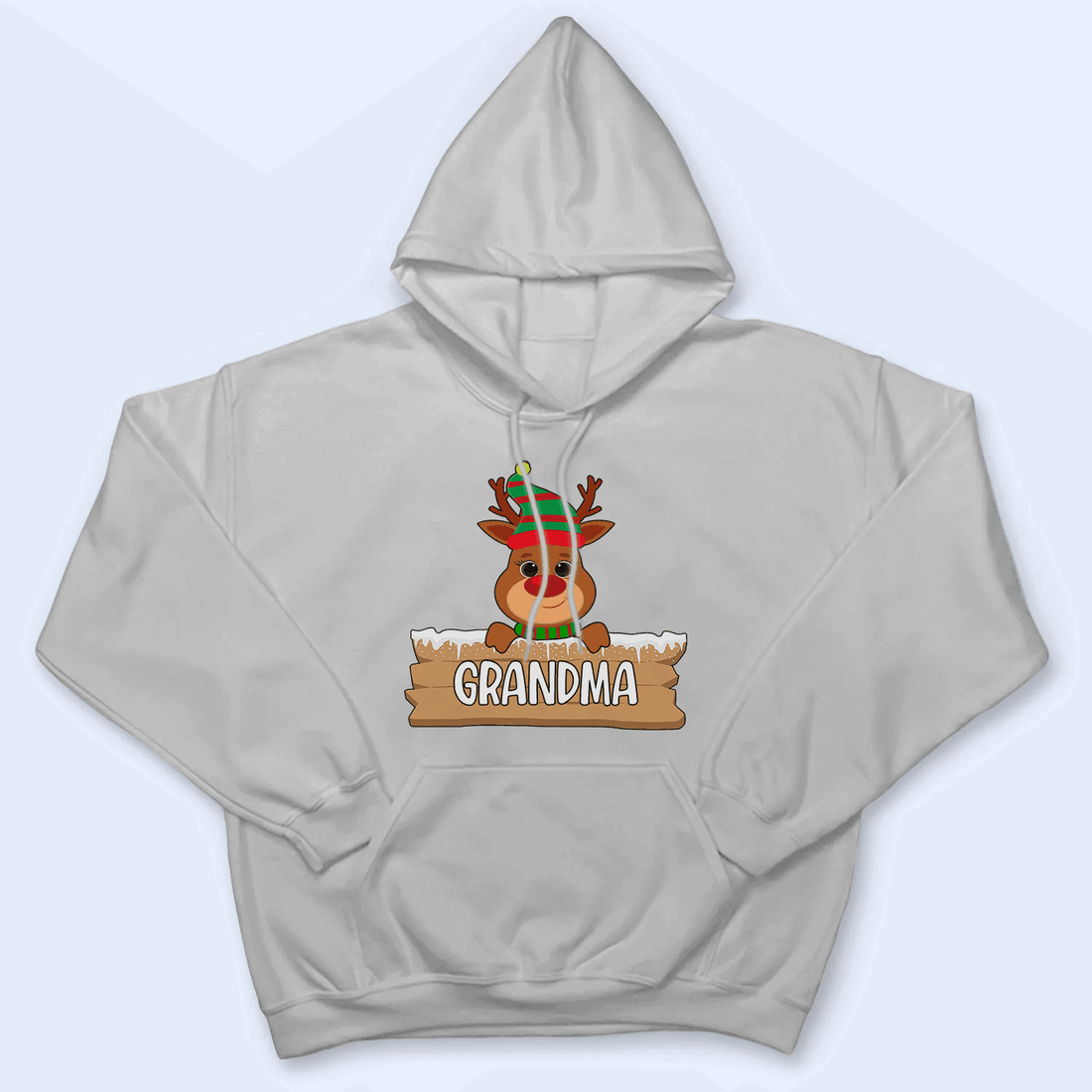 Cute Reindeer Christmas - Personalized Custom T Shirt - Birthday, Loving, Funny Gift for Grandma/Nana/Mimi, Mom, Wife, Grandparent - Suzitee Store