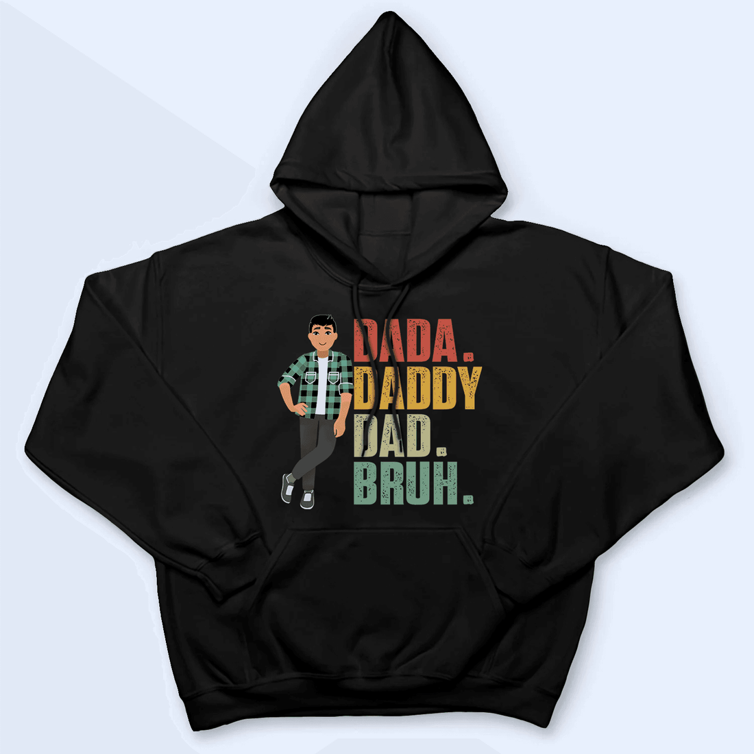 Personalized Dada Daddy Dad Bruh t-shirt, alternate view 3