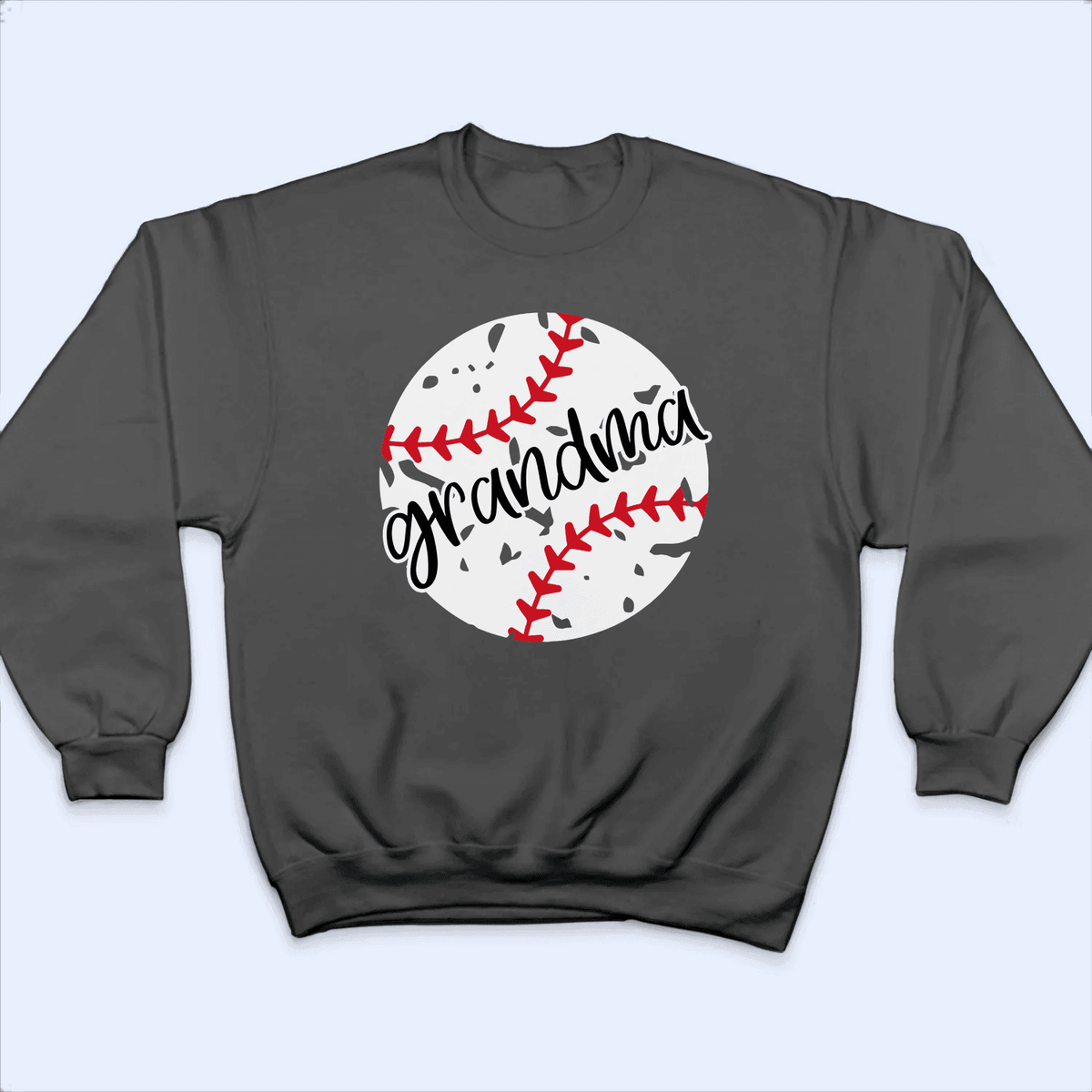 Distressed Baseball Grandma - Personalized Custom T Shirt - Birthday, Loving, Funny Gift for Grandma/Nana/Mimi, Mom, Wife, Grandparent - Suzitee Store