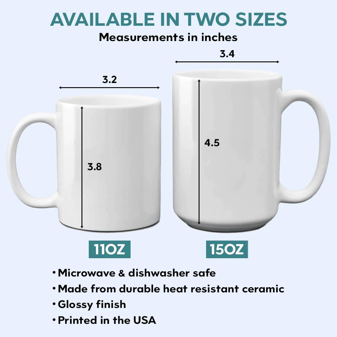 Dog & Couple Mug - Personalized Custom 11oz Mug - Birthday, Loving, Funny Gift for Grandma/Nana/Mimi, Mom/Dad, Aunt, Wife/Husband, Grandparent - Suzitee Store