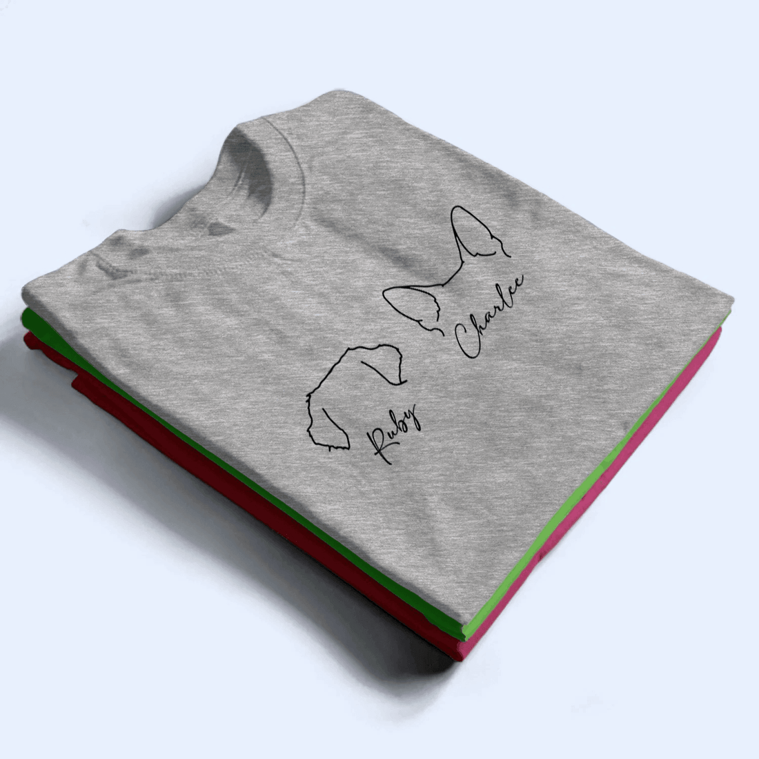 Personalized Cute Dog Ears with Names t-shirt, alternate view 6
