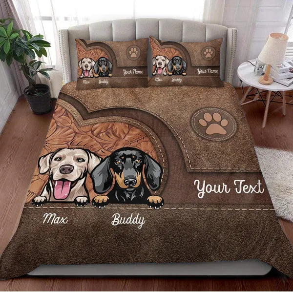 Dog Personalized Bedding Set - Gift For Dog Lovers, Dog Mom, Dog Dad, Dog Owner Gift 3