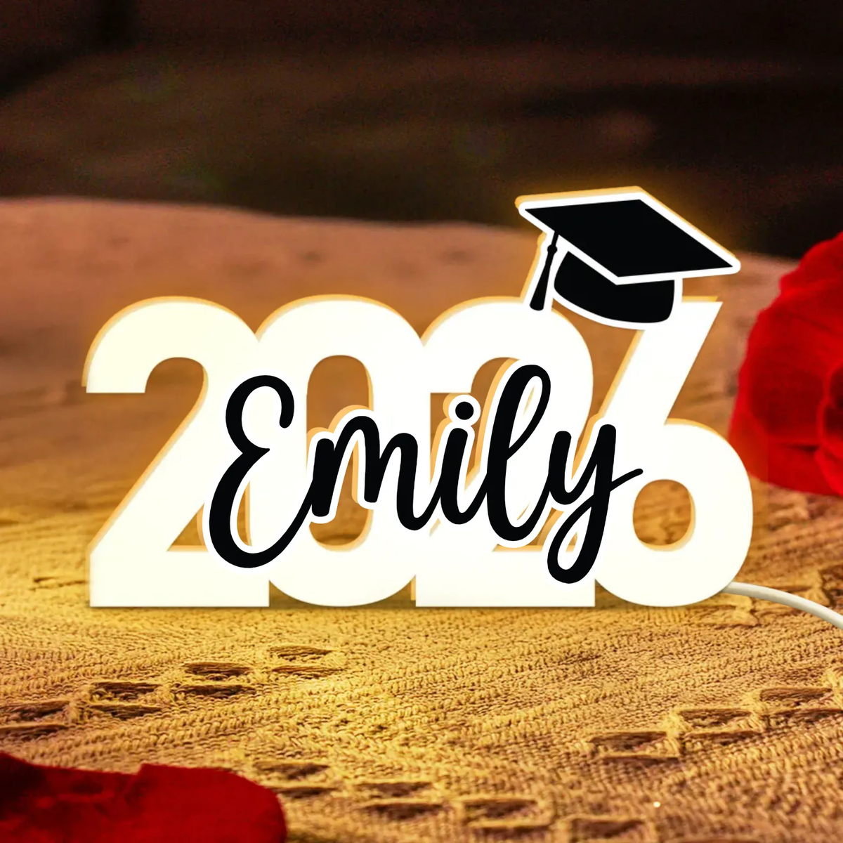 Class Of 2026 Graduation - Custom Shape Acrylic Light Box - Gift For Her/Him, Daughter/Son, Grad Ceremony, Commencement