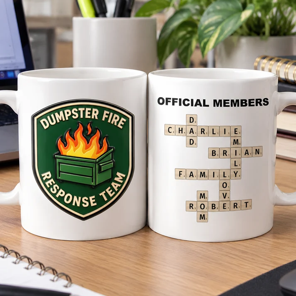 Dumpster Fire Response Team - Personalized Custom Mug - Gift For Coworkers, Colleagues, Friends