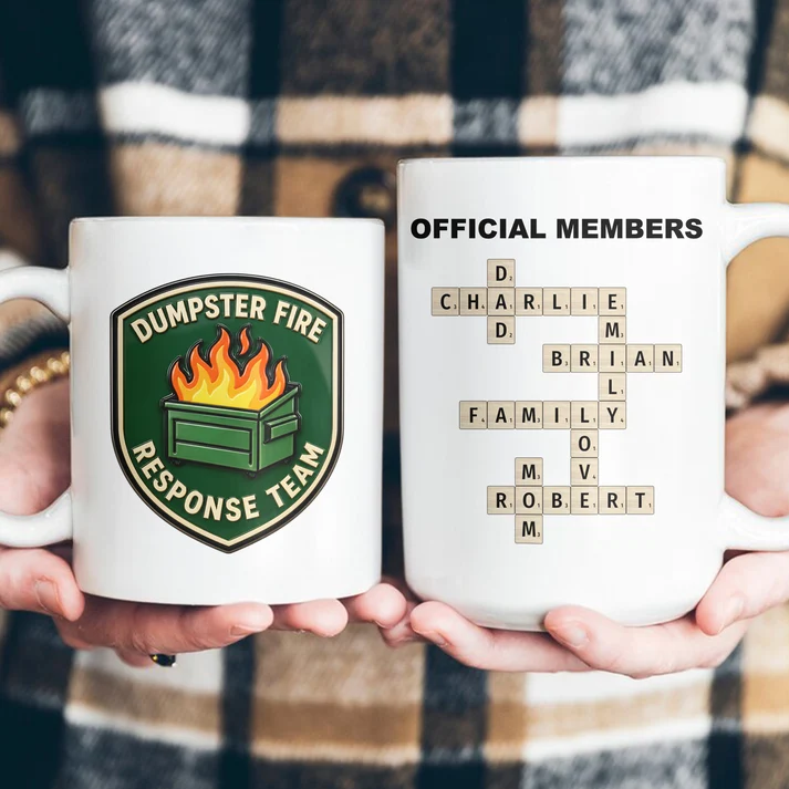 Dumpster Fire Response Team - Personalized Custom Mug - Gift For Coworkers, Colleagues, Friends