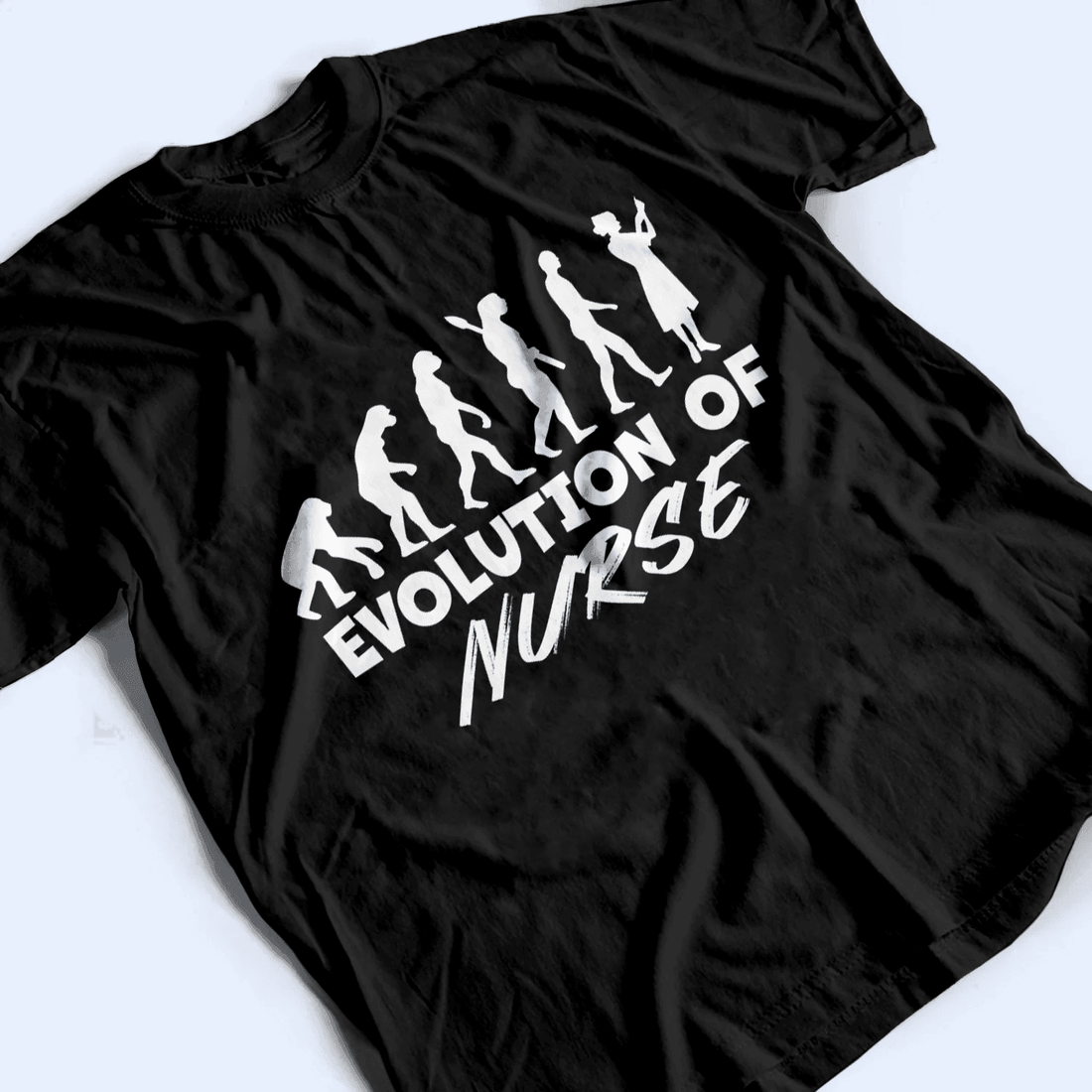 Personalized Evolution Of Nurse t-shirt, alternate view 3