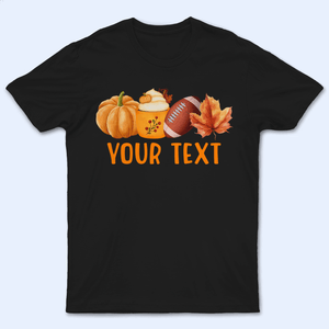 Fall, Pumpkin and Sport - Personalized Custom T Shirt - Halloween, Loving, Funny Gift for Grandma/Nana/Mimi, Mom, Wife, Grandparent - Suzitee Store