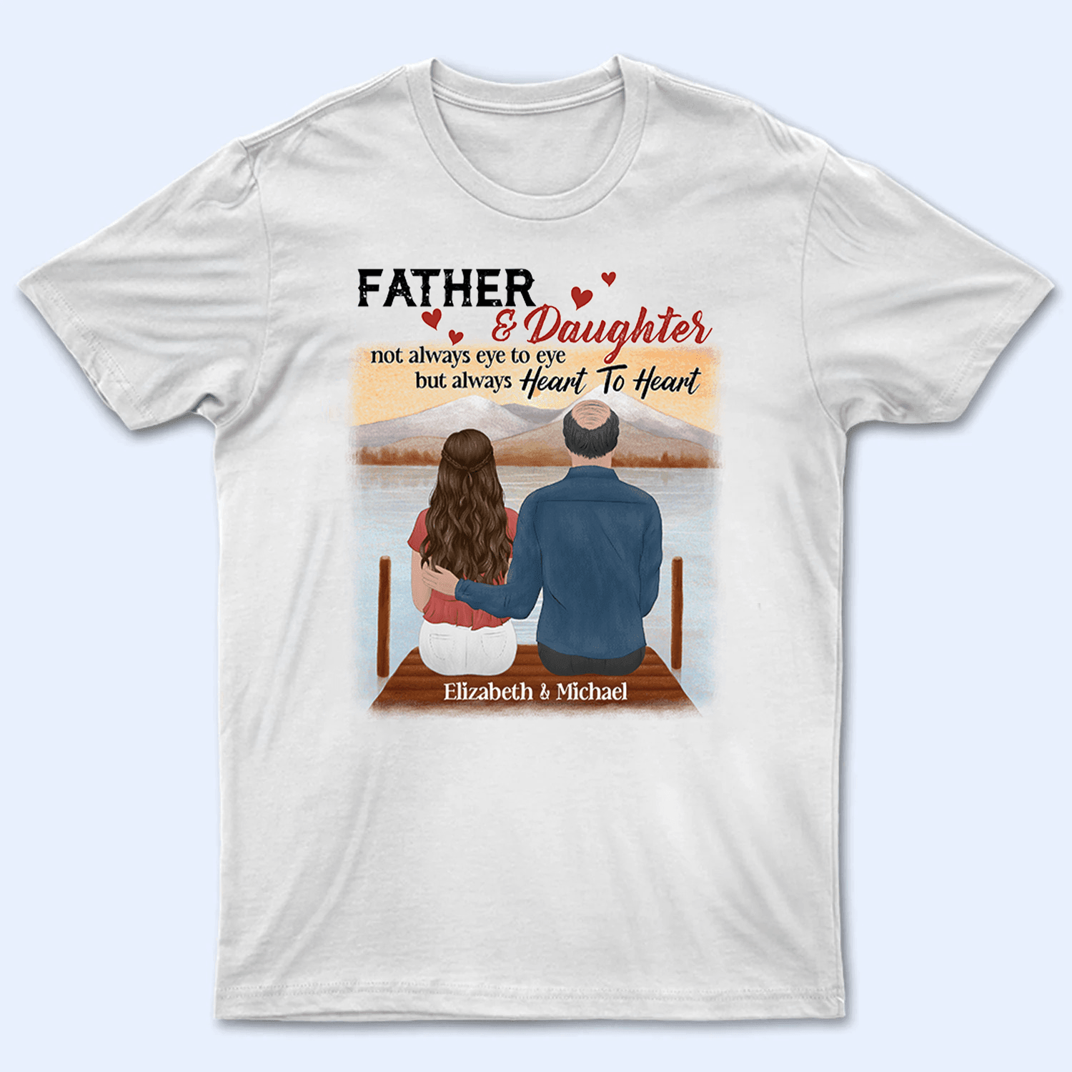 Father & Daughter/Son - Personalized Custom T Shirt - Father's Day Gift for Dad, Father, Daddy, Dada, Dad Jokes - Suzitee Store