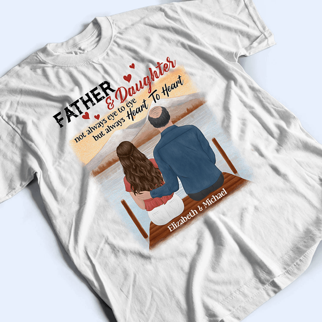 Personalized Father & Daughter/Son t-shirt, alternate view 4
