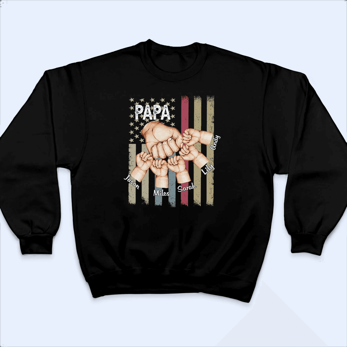 Fathers' Day Fist Bump - Personalized Custom T Shirt - Birthday, Loving, Funny Gift for Fathers/Dad/Papa/Grandpa - Suzitee Store