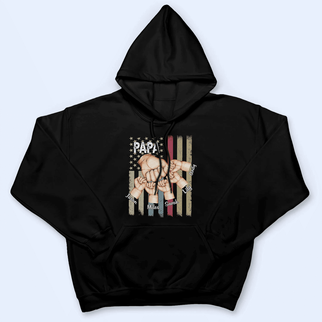 Personalized Fathers' Day Fist Bump t-shirt, alternate view 3