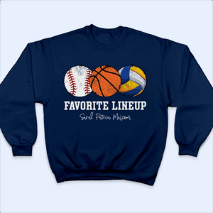 Favorite Lineup - Baseball/Softball - Personalized Custom T Shirt - Gift for Grandma/Nana/Mimi, Mom, Wife, Grandparent - Suzitee Store