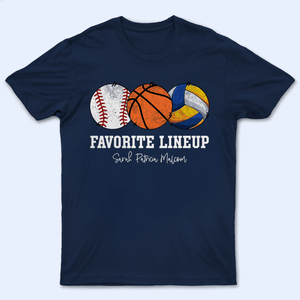 Favorite Lineup - Baseball/Softball - Personalized Custom T Shirt - Gift for Grandma/Nana/Mimi, Mom, Wife, Grandparent - Suzitee Store